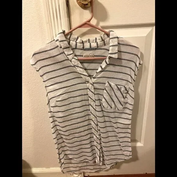 Merona Cotton sleeveless shirt - Picture 2 of 5